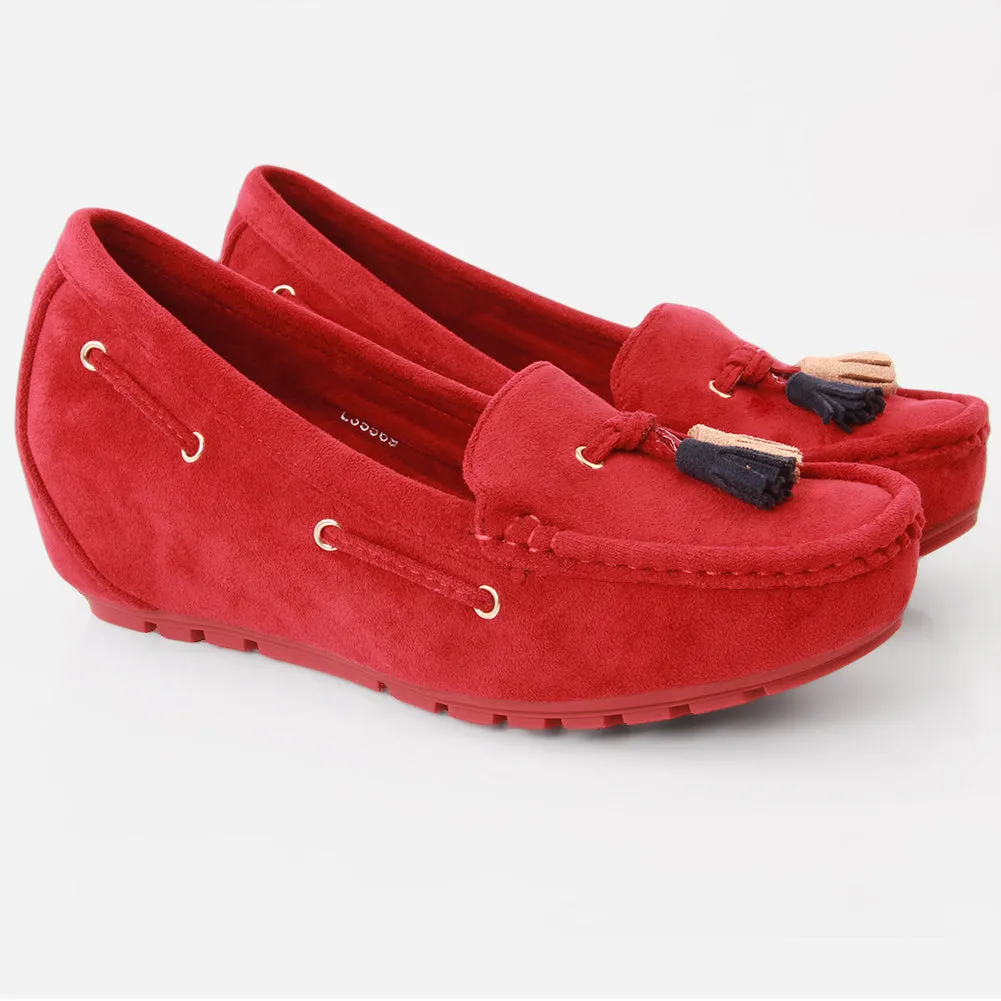 WOMEN "PAOLA" SUEDE COMFORT SLIPON MOCCASINS