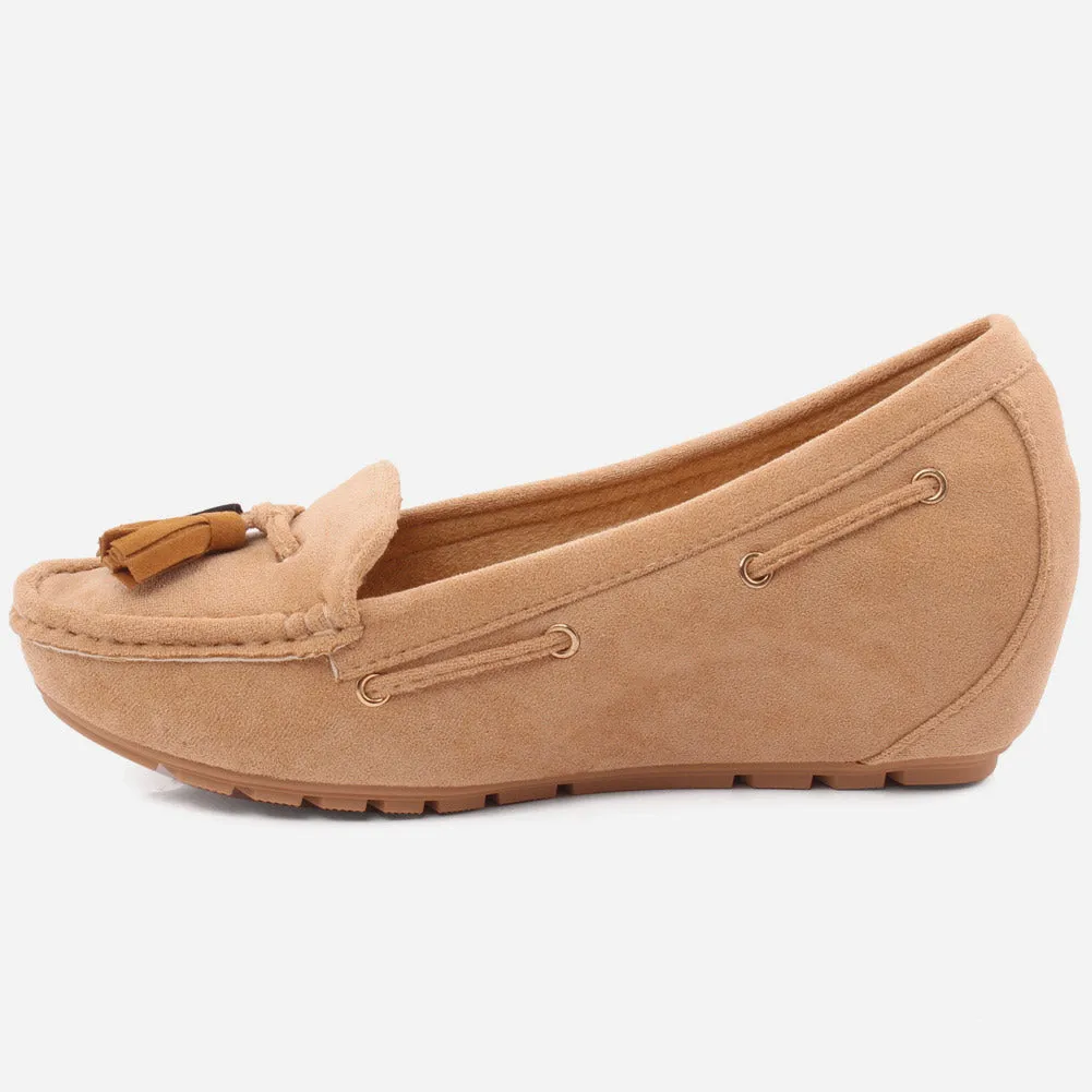 WOMEN "PAOLA" SUEDE COMFORT SLIPON MOCCASINS