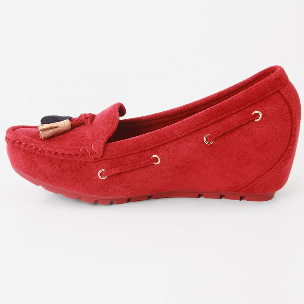 WOMEN "PAOLA" SUEDE COMFORT SLIPON MOCCASINS