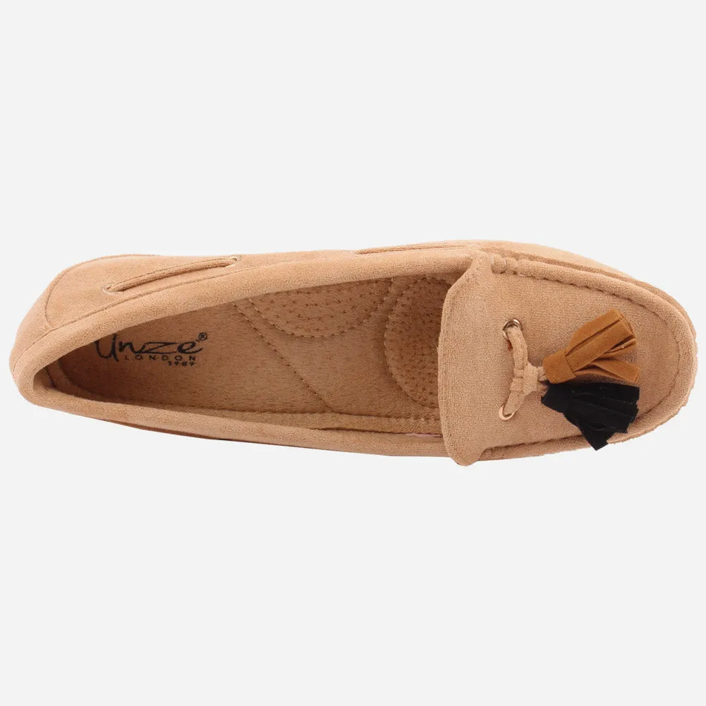 WOMEN "PAOLA" SUEDE COMFORT SLIPON MOCCASINS