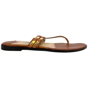 Women's Embellished Sandals Brown Size EU 37.5 / UK 4.5
