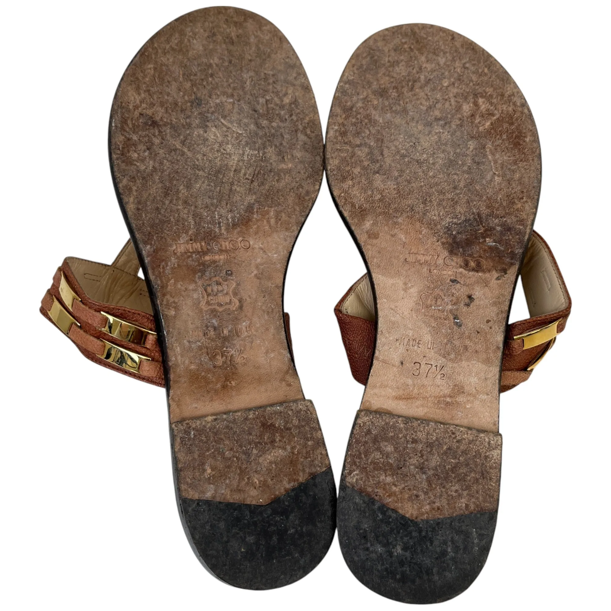 Women's Embellished Sandals Brown Size EU 37.5 / UK 4.5