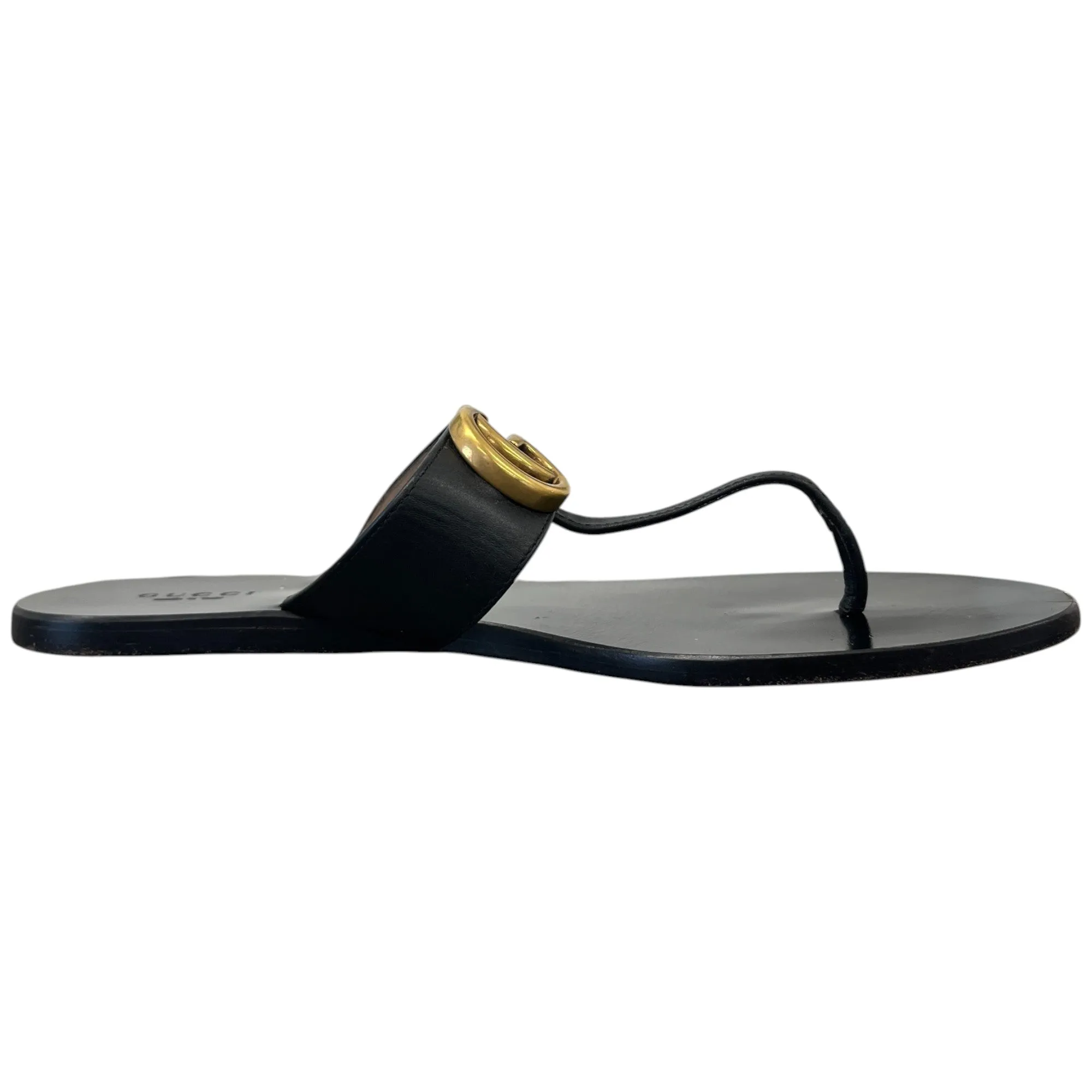 Women's Gg Marmont Thong Sandals Black Size EU 38.5 / UK 5.5