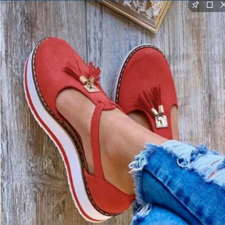 Women's Open Sandals with Tassels