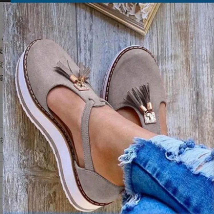 Women's Open Sandals with Tassels