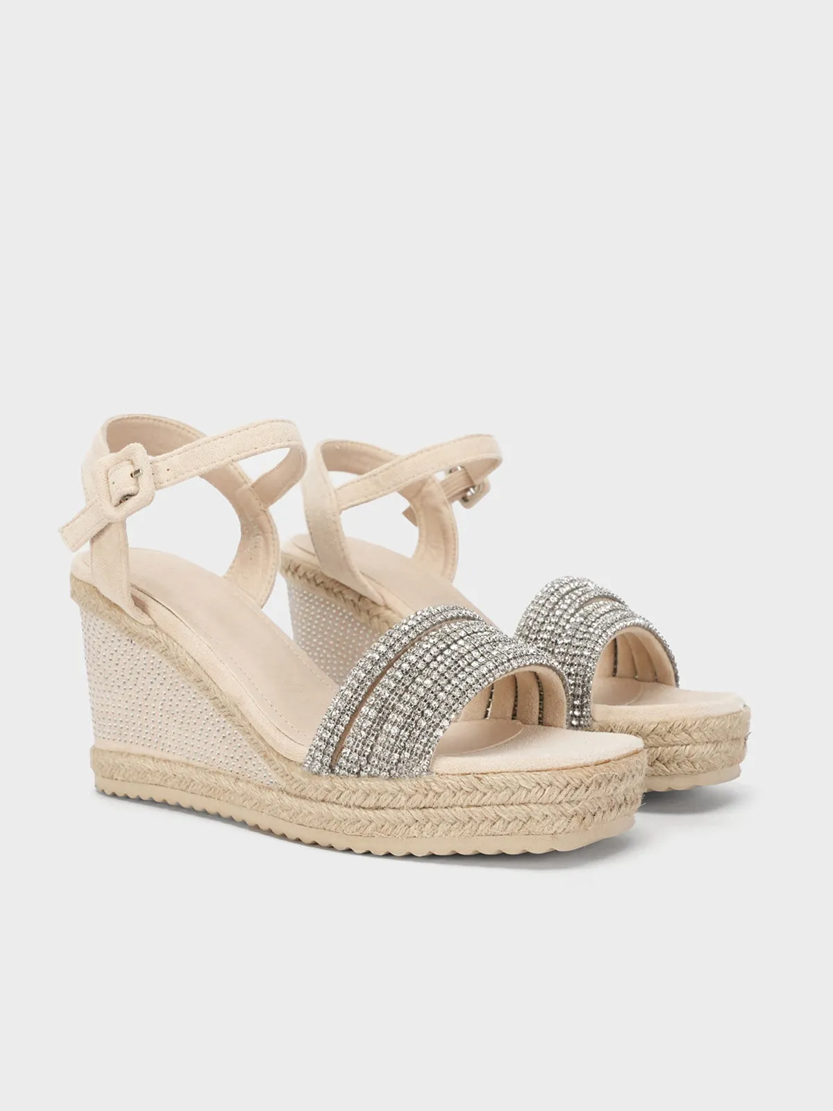 Womens "ROSINA" Wedge Comfy Sandals