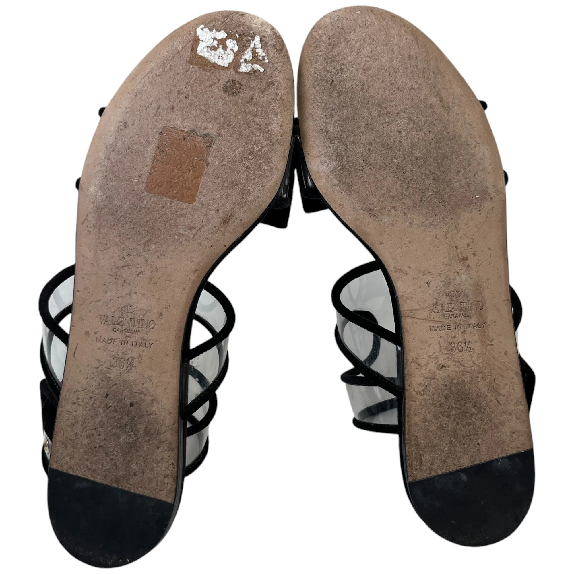 Women's Suede Bow Sandals Black Size EU 36.5 / UK 3.5