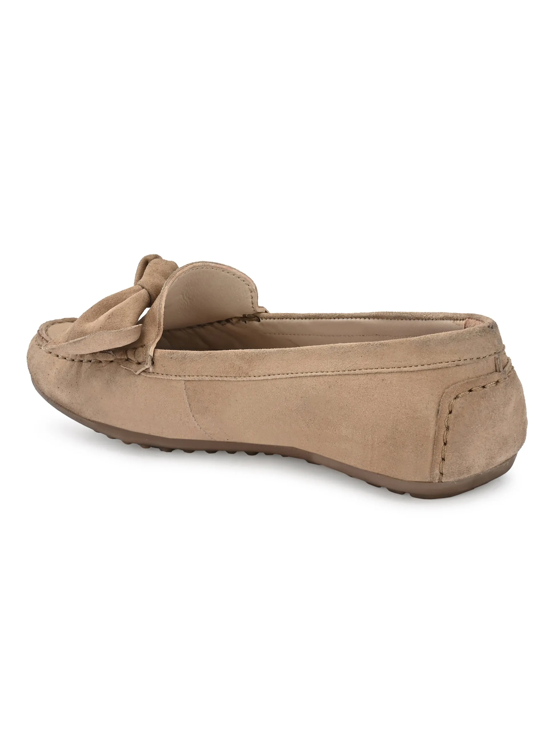 Women's Suede Leather Casual Loafer Moccasin