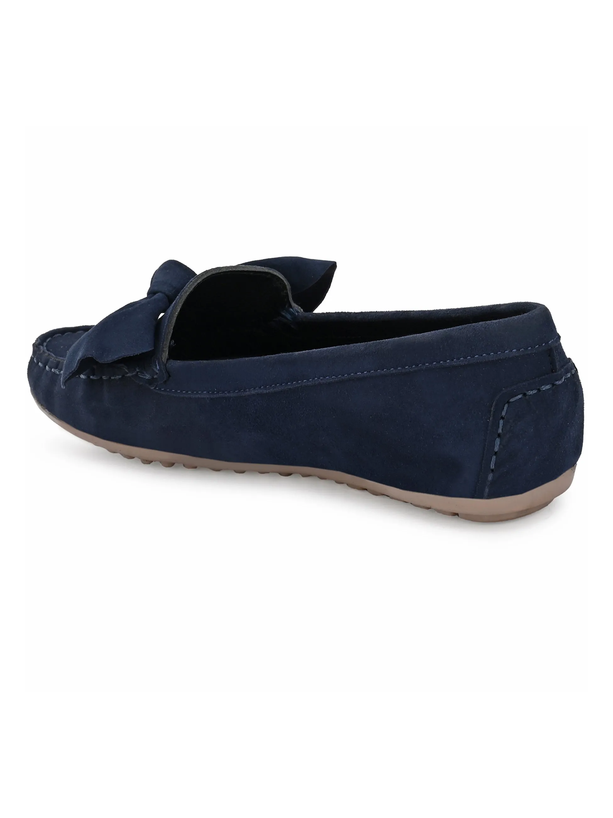 Women's Suede Leather Casual Loafer Moccasin