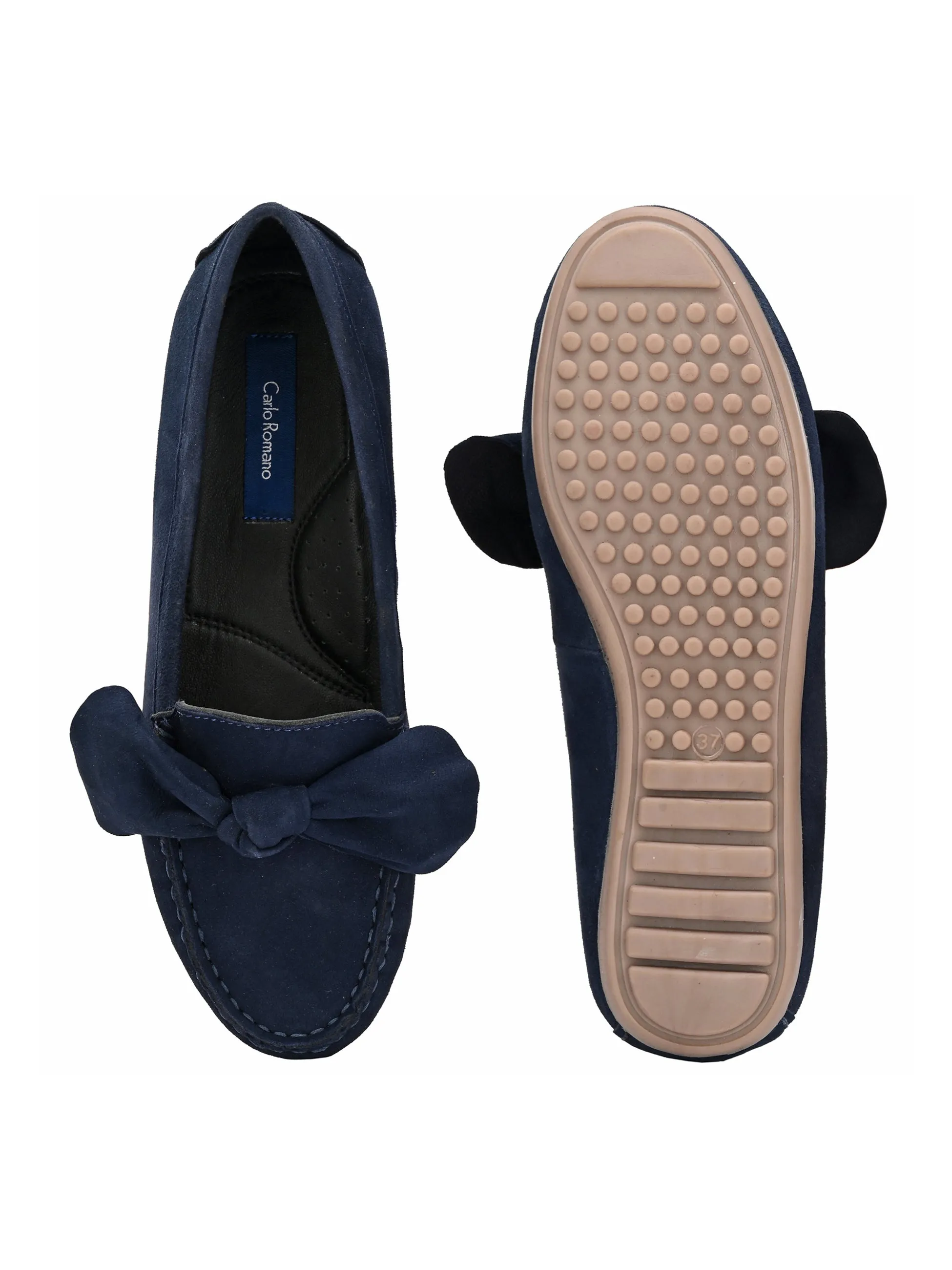 Women's Suede Leather Casual Loafer Moccasin