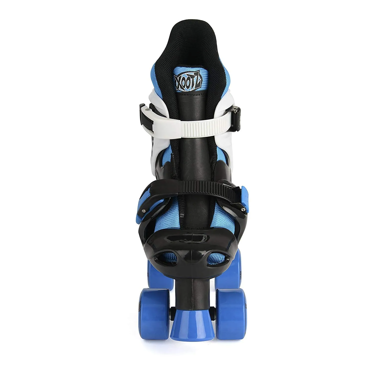 Xootz Kid's Quad Skates, Blue/Black/White Roller Skates, Size 3 - 5