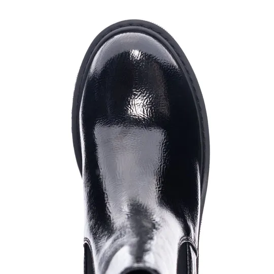 YIKES PATENT BOOTS