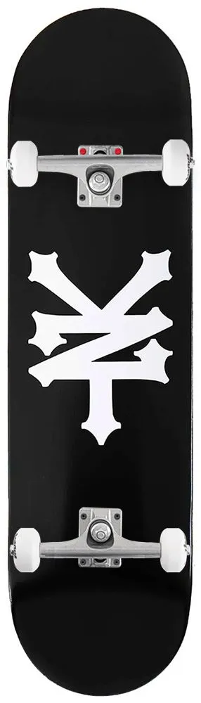 Zoo York OG 95 Crackerjack Deck Black/White x Venom Skateboards Core Custom Complete Skateboard - 8.0