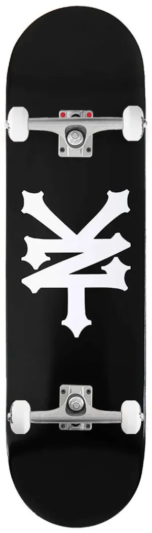 Zoo York OG 95 Crackerjack Deck Black/White x Venom Skateboards Core Custom Complete Skateboard - 8.0